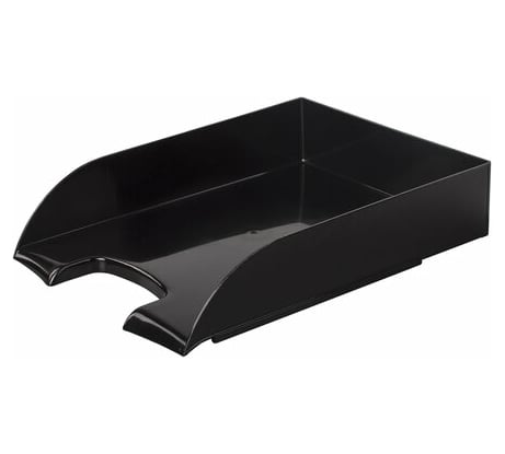 Горизонтальный лоток для бумаг BRAUBERG Office style 320х245х65 мм черный 237286