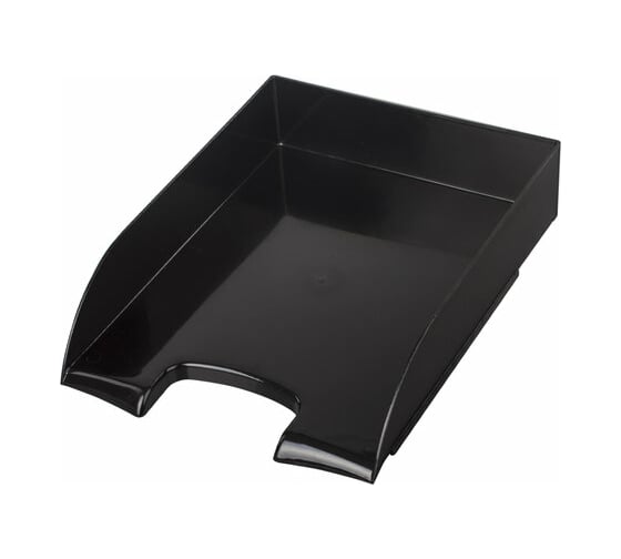 Горизонтальный лоток для бумаг BRAUBERG Office style 320х245х65 мм черный 237286