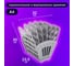 Веерный лоток для бумаг BRAUBERG Basic 7-ми секционный 6 отделений сетчатый серый 237020 11