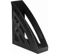 Вертикальный лоток для бумаг BRAUBERG Office style 245х90х285 мм черный 237278