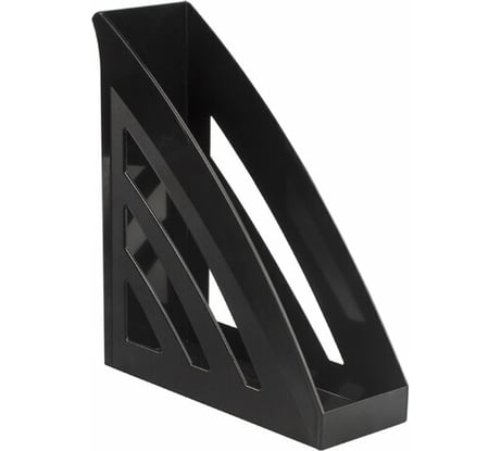 Вертикальный лоток для бумаг BRAUBERG Office style 245х90х285 мм черный 237278