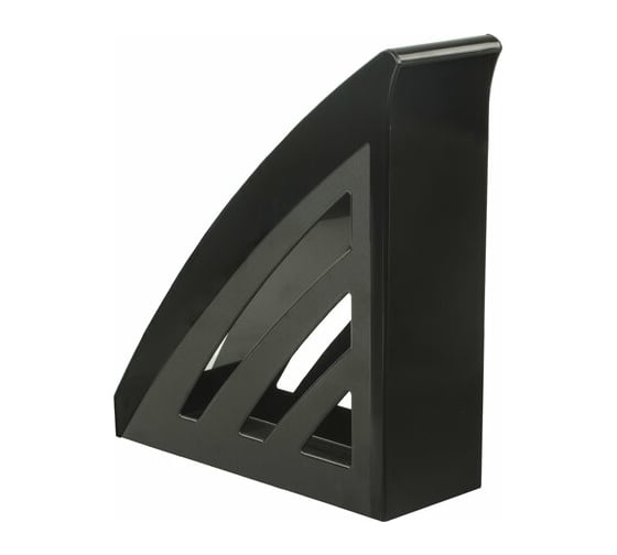 Вертикальный лоток для бумаг BRAUBERG Office style 245х90х285 мм черный 237278