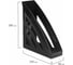 Вертикальный лоток для бумаг BRAUBERG Office style 245х90х285 мм черный 237278 7