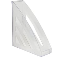 Вертикальный лоток для бумаг BRAUBERG Office style 245х90х285 мм прозрачный 237280