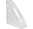 Вертикальный лоток для бумаг BRAUBERG Office style 245х90х285 мм прозрачный 237280 1