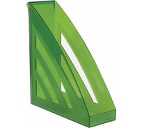Вертикальный лоток для бумаг BRAUBERG Office style 245х90х285 мм тонированный зеленый 237284