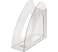 Вертикальный лоток для бумаг BRAUBERG Delta 240х90х240 мм прозрачный 237242