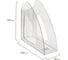 Вертикальный лоток для бумаг BRAUBERG Delta 240х90х240 мм прозрачный 237242 7
