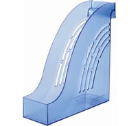 Вертикальный лоток для бумаг BRAUBERG Office 255х95х290 мм тонированный синий 237232