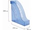 Вертикальный лоток для бумаг BRAUBERG Office 255х95х290 мм тонированный синий 237232 10