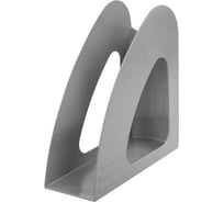 Вертикальный лоток для бумаг BRAUBERG Delta 240х90х240 мм серый 237240