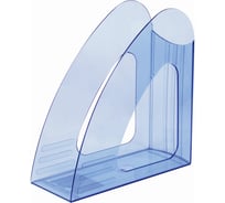 Вертикальный лоток для бумаг BRAUBERG Delta 240х90х240 мм тонированный синий 237245