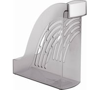 Вертикальный лоток для бумаг BRAUBERG Office 255х95х290 мм тонированный серый 237230