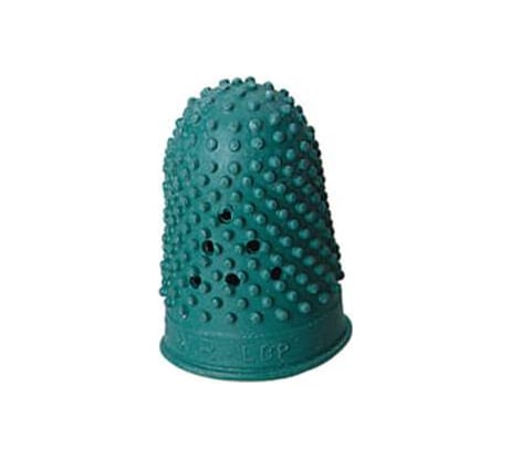 Напальчник для бумаг Attache d=20мм высота 32мм, зеленый резина 1079432