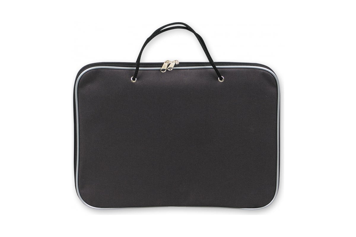 Офисная папка на молнии с ручками Attache А4 черная, нейлон 85-41 50485 ...
