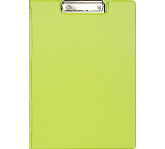 Папка-планшет с зажимом и крышкой Attache Bright colours A4, лайм 1209649