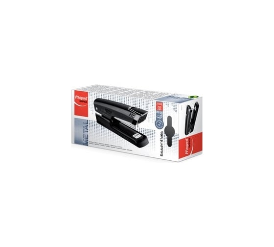 Степлер MAPED Essentials Metal №24/6, 26/6, до 25 листов, черный 224944