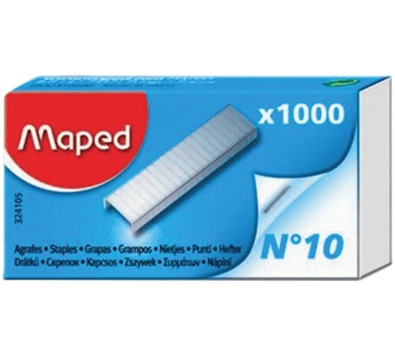 Степлер MAPED Universal Metal №10, металлический, до 12 листов, + 400 скоб, серый 223141