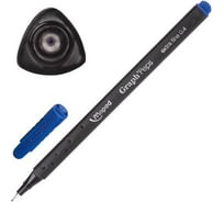 Ручка 12 шт в упаковке Maped капиллярная линер Франция Graph' Peps СИНЯЯ трехгранная линия 04мм  141710