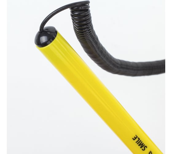 Ручка 25 шт в упаковке BRAUBERG шариковая настольная SMILE СИНЯЯ корпус желтый узел 07мм линия 035мм  143376