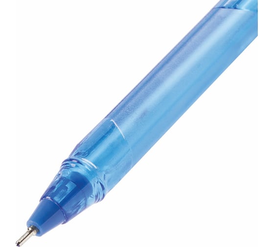 Ручка BRAUBERG шариковая масляная Extra Glide Tone СИНЯЯ трехгранная 0,7 мм, линия 0,35 мм 12 шт 142924