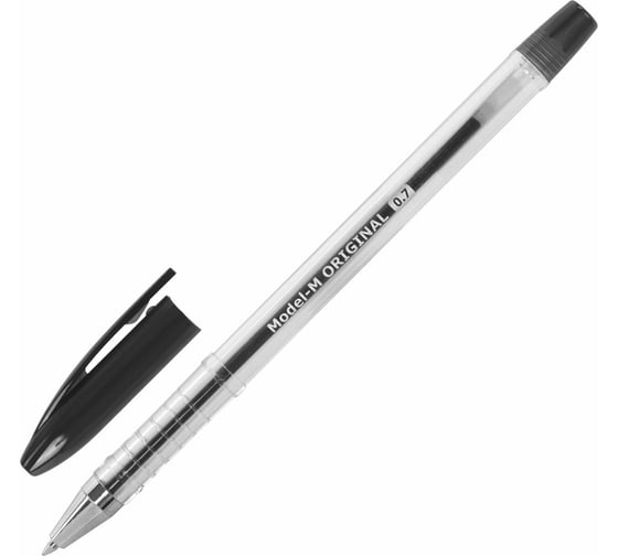 Ручка 12 шт в упаковке BRAUBERG шариковая масляная Model-M ORIGINAL ЧЕРНАЯ узел 07мм линия письма 035 мм  143251