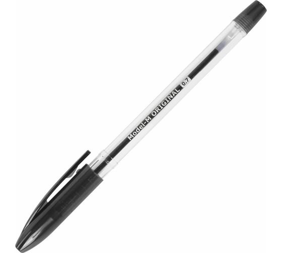 Ручка 12 шт в упаковке BRAUBERG шариковая масляная Model-M ORIGINAL ЧЕРНАЯ узел 07мм линия письма 035 мм  143251