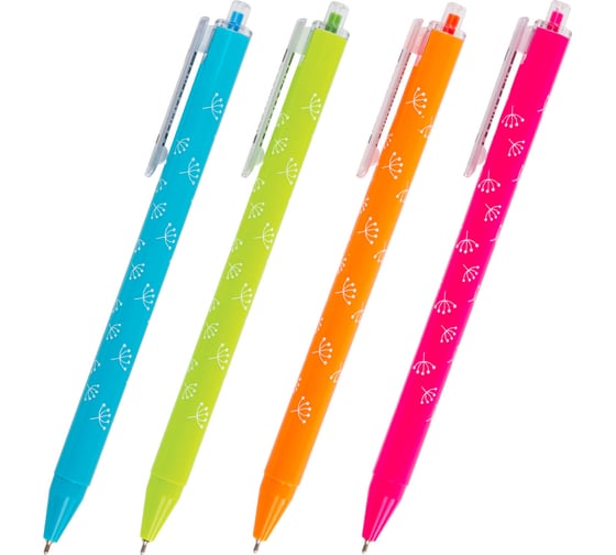 Ручка 12 шт в упаковке BRAUBERG шариковая масляная автомат. FRUITY RS СИНЯЯ узел 07мм линия 035мм 142652