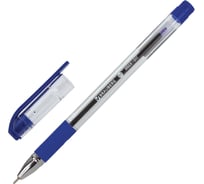 Ручка 12 шт в упаковке BRAUBERG шариковая масляная с грипом Max-Oil СИНЯЯ игольч. узел 07мм линия 035мм  141701