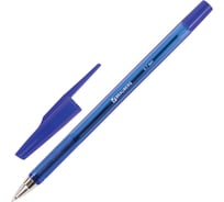 Ручка 12 шт в упаковке BRAUBERG шариковая Black Jack СИНЯЯ корпус тонированный синий 07мм линия 035мм  141296