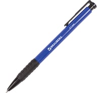 Ручка BRAUBERG шариковая автомат. с грипом Explorer СИНЯЯ корпус синий 0,7 мм линия 0,35 мм 24 шт 140581