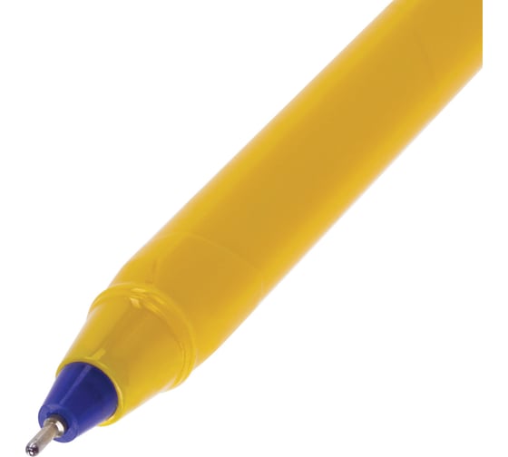 Ручка BRAUBERG шариковая масляная Extra Glide Orange СИНЯЯ трехгранная 0,7 мм, линия 0,35 мм 12 шт 142925