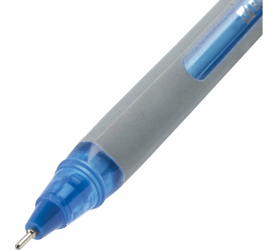 Ручка 12 шт в упаковке BRAUBERG шариковая масляная Extra Glide Soft Grey СИНЯЯ 07мм линия 035мм  142929