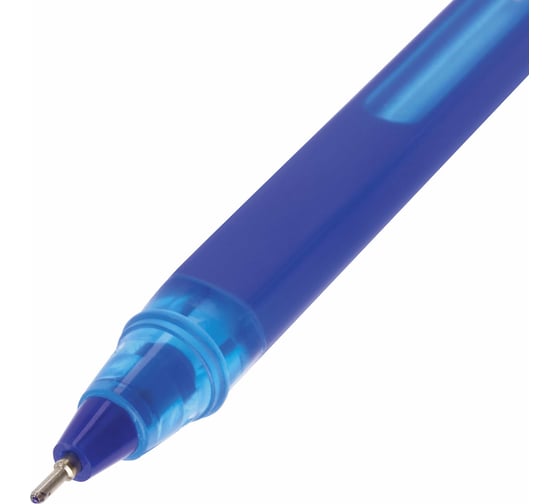 Ручка 12 шт в упаковке BRAUBERG шариковая масляная Extra Glide Soft Blue СИНЯЯ 07мм линия 035мм  142926