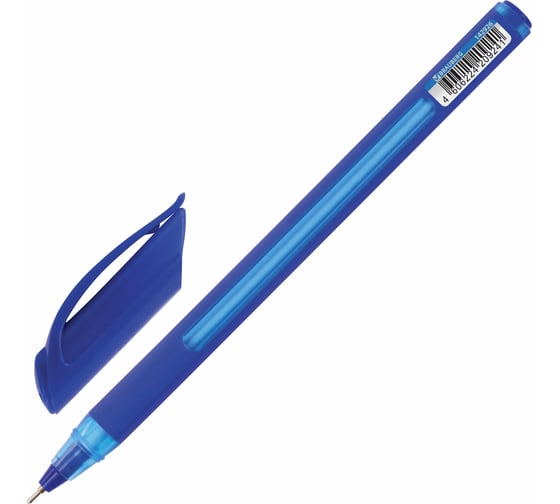 Ручка 12 шт в упаковке BRAUBERG шариковая масляная Extra Glide Soft Blue СИНЯЯ 07мм линия 035мм  142926