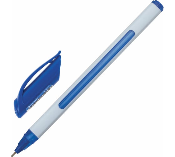 Ручка 12 шт в упаковке BRAUBERG шариковая масляная Extra Glide Soft White СИНЯЯ 07мм линия 035мм  142927