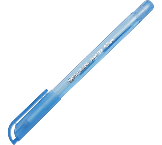 Ручка BRAUBERG шариковая масляная Olive Pen Tone СИНЯЯ корпус тониров. 0,7 мм, линия 0,5 мм 12 шт 142710