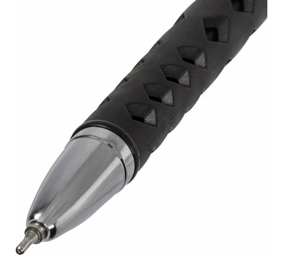 Ручка 12 шт в упаковке BRAUBERG шариковая масляная Orient ЧЕРНАЯ корпус черный узел 07мм линия 035мм  143000