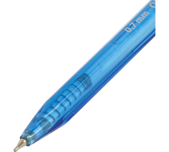Ручка 12 шт в упаковке BRAUBERG шариковая масляная автомат. Extra Glide R Tone СИНЯЯ 07мм линия 035мм  142934
