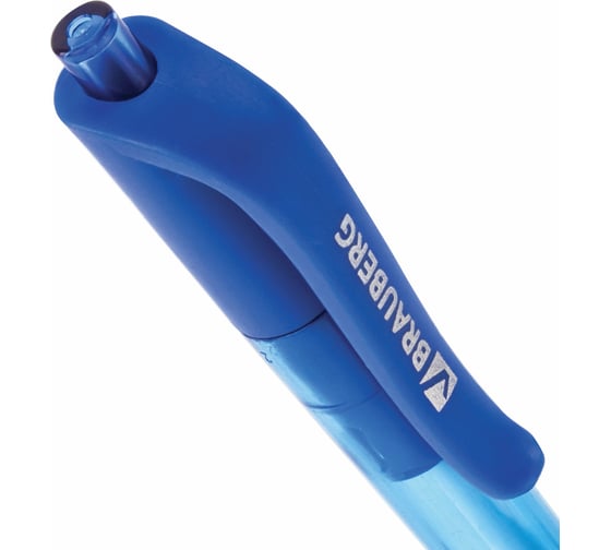 Ручка 12 шт в упаковке BRAUBERG шариковая масляная автомат. Extra Glide R Tone СИНЯЯ 07мм линия 035мм  142934