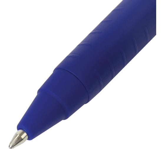 Ручка 12 шт в упаковке BRAUBERG шариковая масляная автомат. "Delta" СИНЯЯ soft-touch 07мм линия 05 мм  143339