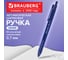 Ручка 12 шт в упаковке BRAUBERG шариковая масляная автомат. Trios СИНЯЯ корпус синий 07мм линия 035  142822 2