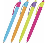 Ручка BRAUBERG шариковая масляная автомат. FRUITY RX СИНЯЯ soft-touch 0.7 мм линия 0.35 мм 142656