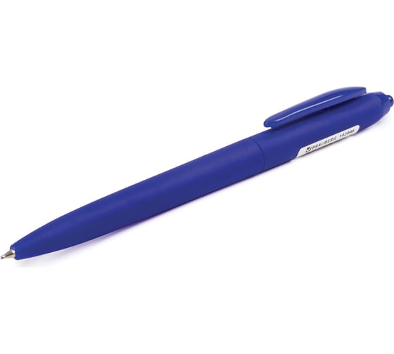 Ручка 12 шт в упаковке BRAUBERG шариковая масляная автомат. Sky Blue СИНЯЯ soft-touch 07мм линия 035мм  142946