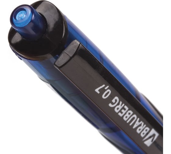 Ручка 12 шт в упаковке BRAUBERG шариковая масляная автомат. с грипом Phantom СИНЯЯ узел 07мм линия 035мм  142699