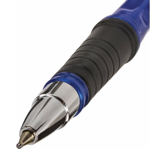 Ручка BRAUBERG шариковая масляная с грипом i-Rite GT Solid СИНЯЯ корпус синий, узел 0,7 мм 143305