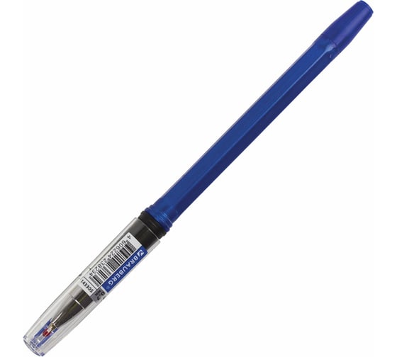 Ручка BRAUBERG шариковая масляная с грипом i-Rite GT Solid СИНЯЯ корпус синий, узел 0,7 мм 143305