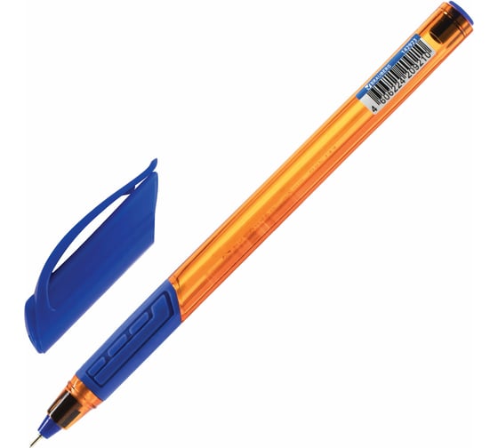 Ручка BRAUBERG шариковая масляная с грипом Extra Glide GT Tone Orange СИНЯЯ 0,7 мм, 0,35 мм 12 шт 142923