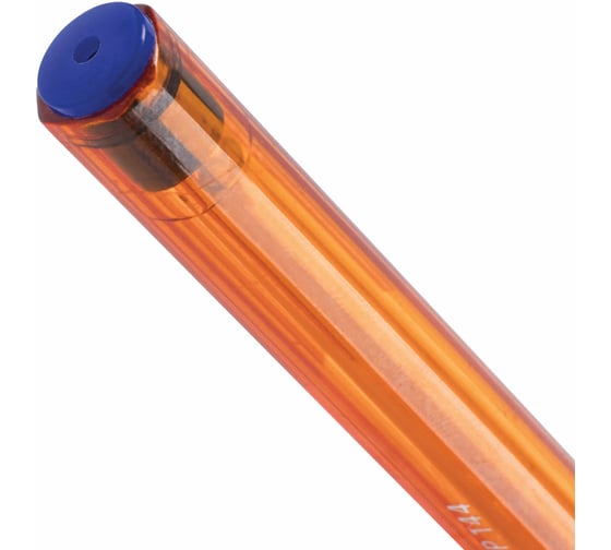 Ручка BRAUBERG шариковая масляная с грипом Extra Glide GT Tone Orange СИНЯЯ 0,7 мм, 0,35 мм 12 шт 142923