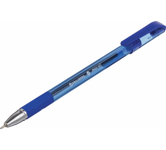 Ручка 12 шт в упаковке BRAUBERG шариковая масляная с грипом Max-Oil Tone СИНЯЯ узел 07мм линия 035мм  142693